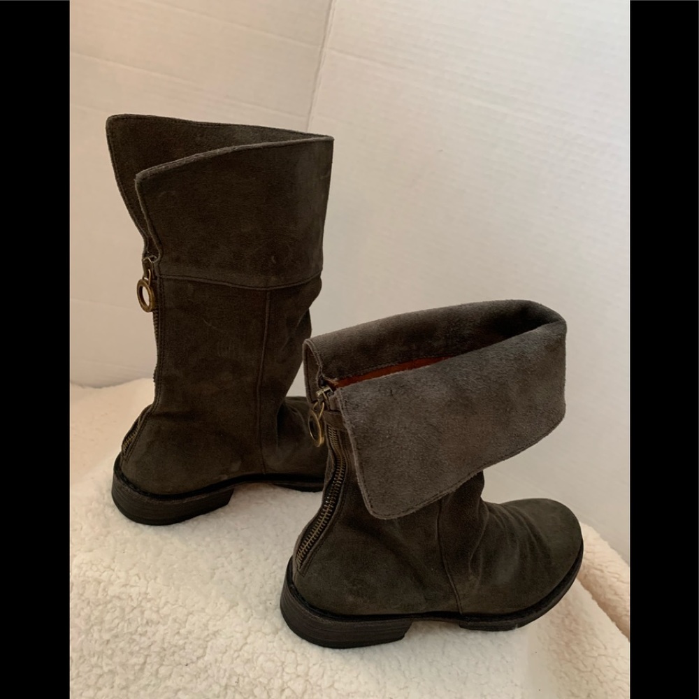 FIORENTINI and BAKER women’s dark gray suede boots